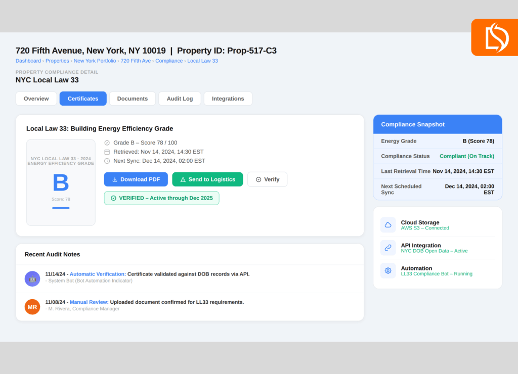Automated certificate fexedtracking